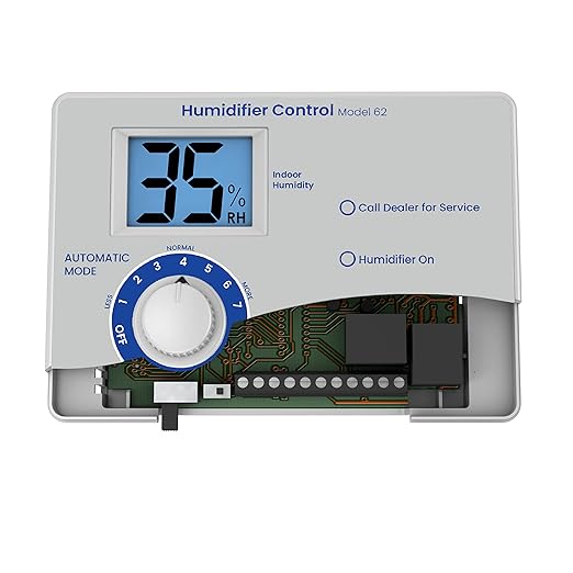 AprilAire 62 Automatic Digital Whole-House Humidifier Control Humidistat with Outdoor Temperature Sensor for AprilAire Whole-House Steam Humidifiers, Low Voltage 24VAC - Image 2