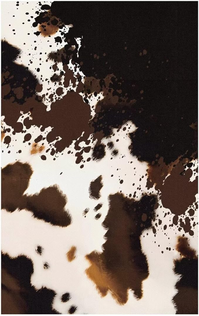Cowhide Print Slipcovers for Couches and Sofas Headrest Recliner Protector Vintage Furniture Protectors Non-Slip Cover Easy to Clean - Image 6
