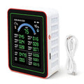 Indoor Air Quality Monitor, 18 in 1 Professional Meter, Battery Powered, Data Storage, Tester for CO2 TVOC HCHO PM2.5 PM10 Temp Humid by Unknown