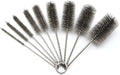 Pipe Cleaning Brush Set Stainless Steel Bristles, Stainless Steel Pipe Brush Steel Bottle Brush 9 Piece Variety Pack for Auto Parts, Bottles, Tubes, Etc. by Ctsyuqoo