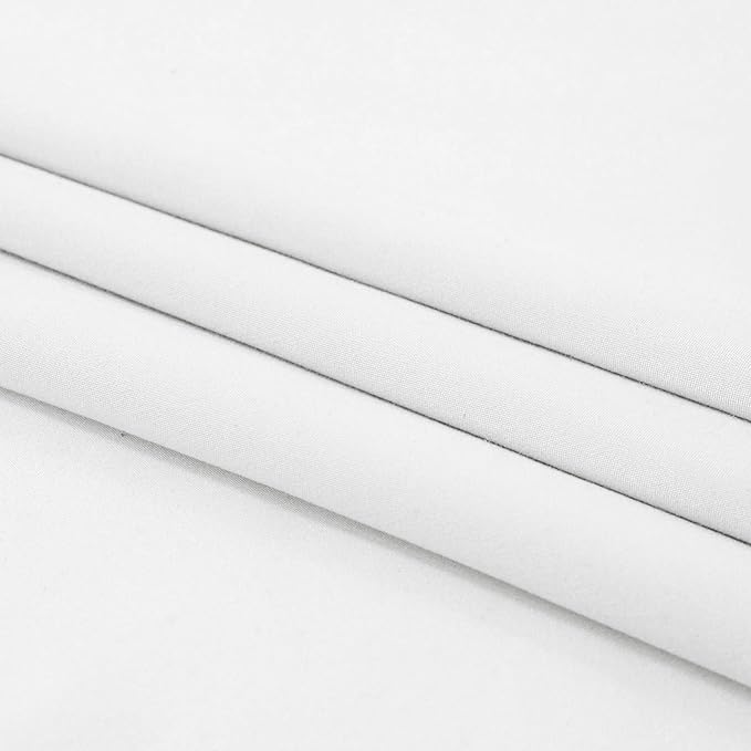 L.Z.E Privacy Sheer Curtains 45 Inch Length 2 Panels Set White Light Filtering Non-See-Through Curtains & Drapes for Living Room Bedroom Nursery Dual Rod Pocket Solid Short (55" W x 45" L) - Image 7