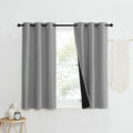NICETOWN Full Shade Curtain Panels, Pair of Energy Smart & Noise Blocking Out Blackout Drapes for Dining Room Window, Thermal Insulated Guest Room Lined Window Dressing(Silver Grey, 37 x 50 inch) by NICETOWN