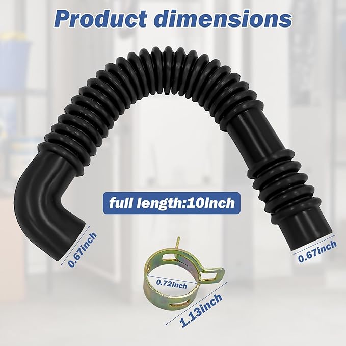 321235-101Replacement Furnace Drain Hose，Replacement for Carrier、Bryant&Payne，314781-702 ICP 1172245 Furnace Condensation Water Drain - Image 2