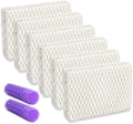 6 Pack WF813 Humidifier Filters Replacement for Equate Eqwf813 Eq-2119-Ul, Relion RCM-832 RCM-832N, ProCare PCCM-832N Cool Mist Humidifier Replacement Filter with 2 Pack Humidifier Tank Cleaners by Cleangela
