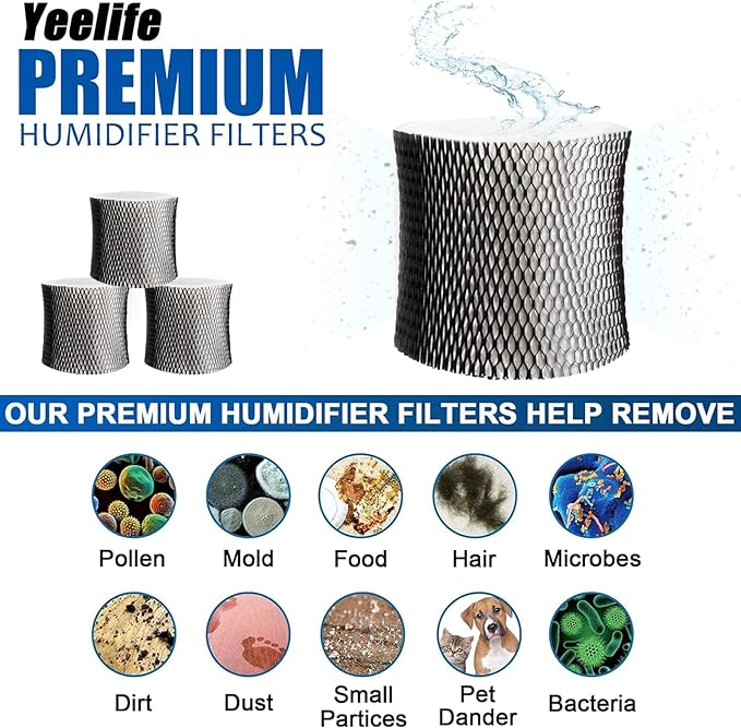 HWF65 Humidifier Filter Compatible with Holmes Humidifier Filter, Replacement Humidifier Filter C, HWF65PDQ-U (2Pack) - Image 4