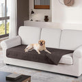 TAOCOCO 100% Waterproof Couch Cushion Cover Reversible Sofa Seat Cover for Dogs Pets Chaise Couch Cover for Sectional Sofas U Shape Couch Furniture Protector Sofa Slipcover(Sofa, Chocolate) by TAOCOCO