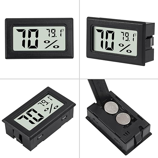 3Pcs Mini Digital Thermometer Hygrometer Electronic Temperature Humidity Gauge Meters Indoor LCD Display Fahrenheit for Greenhouse,Garden,Car Cellar and Office - Image 4