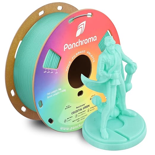 Polymaker Panchroma Celestial PLA Filament, Celestial Green 1.75mm 3D Printing Filament, Shiny Glittering 3D Printer PLA Filament, Fit Most FDM 3D Printers, 1kg Spool (2.2lbs) by Polymaker
