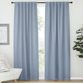 NICETOWN Blackout Curtain Panels Window Draperies - (Vintage Blue Color) 52x84 inch, 2 Pieces, Insulating Room Darkening Blackout Drapes for Bedroom by NICETOWN