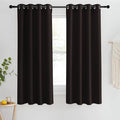 NICETOWN Blackout Short Curtain 63 inches Long for Windows, Thermal Insulated Curtain Grommet Room Darkening Window Treatment for Bedroom/Living Room, 1 Panel, W46 x L63, Toffee Brown by NICETOWN
