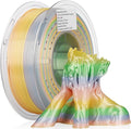 LANDU Silk PLA 3D Printer Filament Multicolor Rainbow PLA Filament 1.75mm Gradient Color Changing Filament 1kg (2.2lbs) Dimensional Accuracy +/- 0.02 mm Silk Rainbow Filament by LANDU