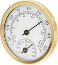 TEAMWILL Mini Analog Thermometer Hygrometer Humidity Meter Room Indoor Temperature, 2 in 1 Indoor Outdoor Temperature Humidity Monitor Gauge (1) by Unknown