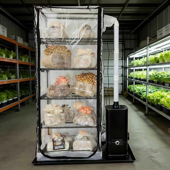 Mushroom Grow Tent, Martha Tent for Mushroom Growing kit, Mini Greenhouse Indoor, sturdy racks can accommodate a variety of mushrooms, including trays, fruiting blocks & grow kits (Mushroom Grow Tent) - Image 2