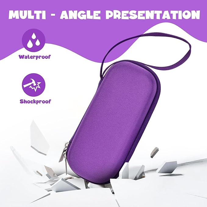 Case Compatible with 3Doodler Start+ Essentials for 3D Pen Set for Kids, Carrying Holder Fit for Printing Pens,Storage Organizer for Printing Filament Refill,Micro-USB Charger (3D-01-Purple) - Image 4