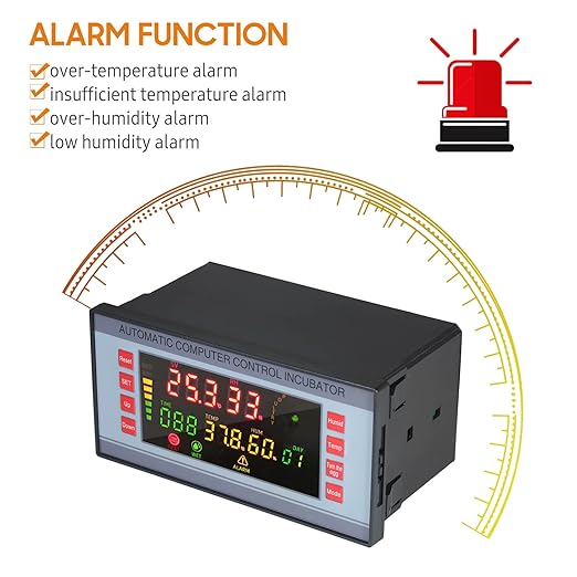 Automatic Egg Incubator 160V-220V 50Hz, Digital LED Display with Humidity Control & Auto Egg Turner for Chicken Duck Quail Eggs, Hatching Machine for Poultry Breeding - Image 9