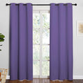 NICETOWN 84 inches Blackout Curtains for Office and Theater, Thermal Insulated Solid Grommet Drapes for Living Room (Lilac Purple, 1 Pair, 42 inches Wide) by NICETOWN