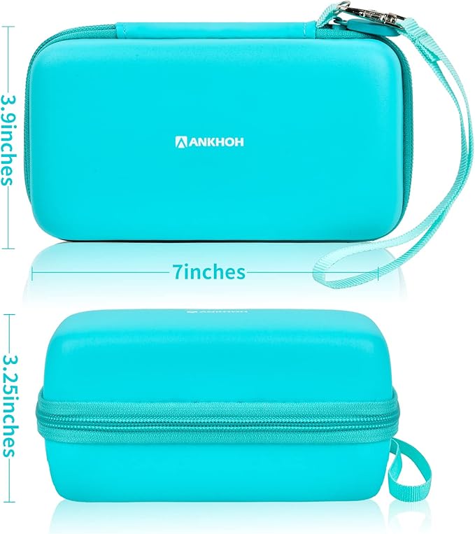 ANKHOH Case for 3Doodler Start+ Essentials 3D Pen for Kids, EVA Shell/Wrist Strap, Drop-Proof Water-Resistant, Stores for 3Doodler Pen Filament USB for Travel/Home/School (Box Only) All Green - Image 5