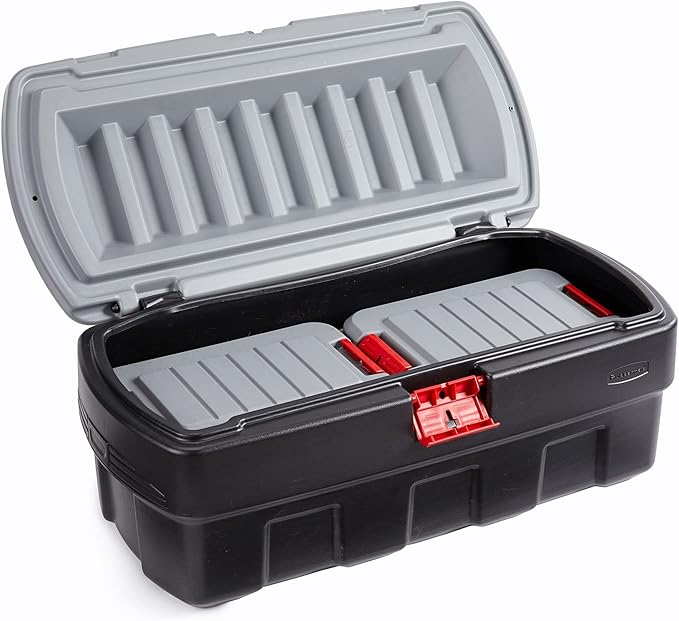 Rubbermaid ActionPacker️ 48 Gal with 8 Gal Containers Nested, Lockable Storage Bins, Industrial, Rugged Storage Container Bundle with Lids - Image 2