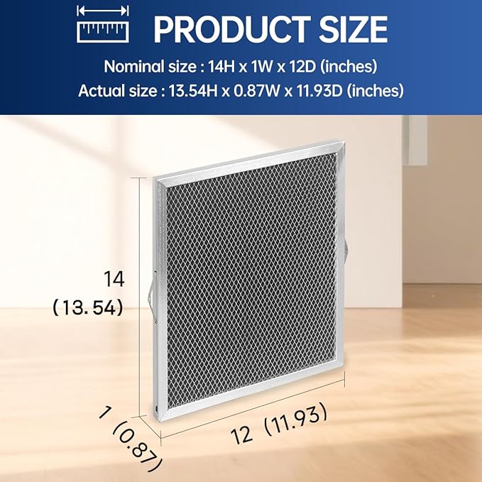 5881 Dehumidifier Filter MERV 8 Washable Compatible with Whole-House Dehumidifiers Models E100 E080 8192A and Dehumidifying Ventilator 8192A Replacement Filter 2 Packs - Image 3