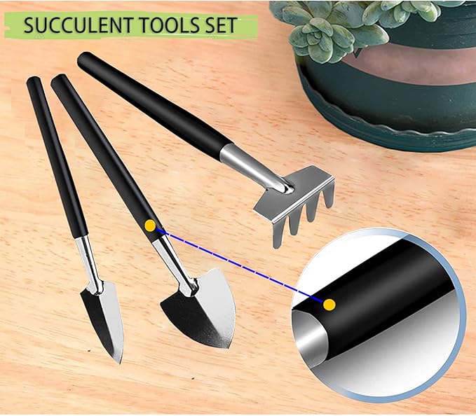 12 Pcs Succulent Tools Set Mini Transplanting Garden Tools Kit for Indoor Gardening Flower Pot Cactus Care - Image 7