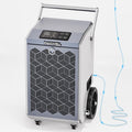 160 Pints Commercial Dehumidifier with Pump and Drain Hose for Basements, Heavy Duty Commercial Grade Dehumidifiers for Large Spaces, Warehouse, Industry Water Damage Unit, Auto Defrost by Moiswell