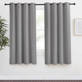 NICETOWN Blackout Curtain 57 inch Length, W55 x L57 Inch, 8 Grommets Top, Silver Grey, 1 Piece, Thermal Insulated Modern Window Treatment Soundproof Drape Panel for Bedroom/Living Room by NICETOWN