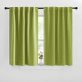 NICETOWN Blackout Curtain Panels for Living Room - (Fresh Green Color) 42x36 inch, 2 Panels Set, Room Darkening Blackout Drapes for Window by NICETOWN