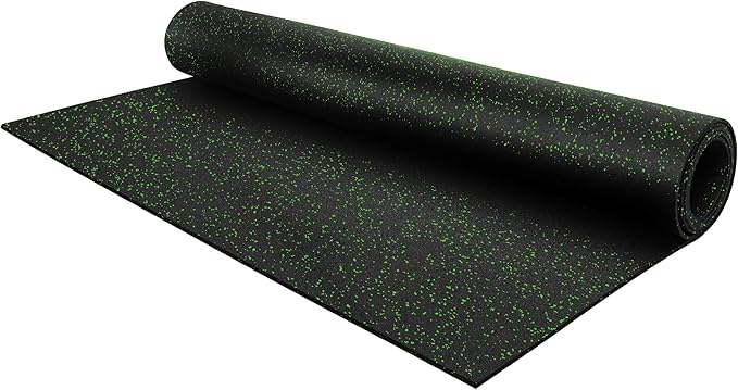 Flooring Inc's 1/4" Thick Tough Rubber Flooring Roll | Flexible Recycled Rubber Floor Mats for Home Gym | Heavy Duty Rubber Mat for Home Gyms, Sheds, Horse Stall Mat or Trailer by IncStores