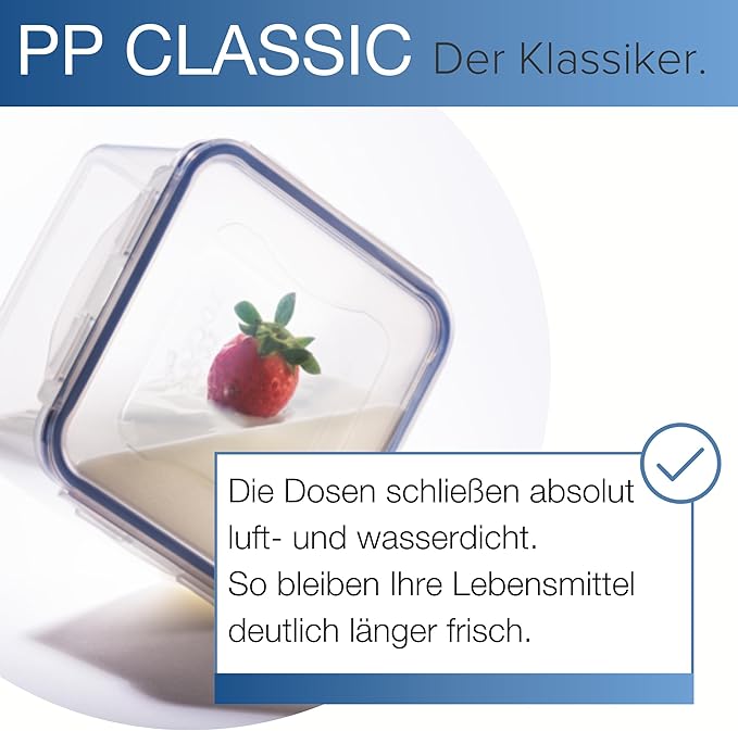 Lock & Lock HPL836 Easy Essentials Storage Food Storage Container / Food Storage Bin - 186 Ounce, Clear - Image 2