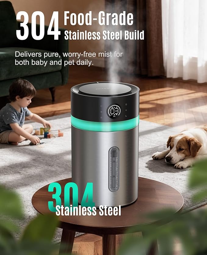 Stainless Steel Humidifier, Easy to Clean Humidifier, Dishwasher Safe Humidifiers - Image 2