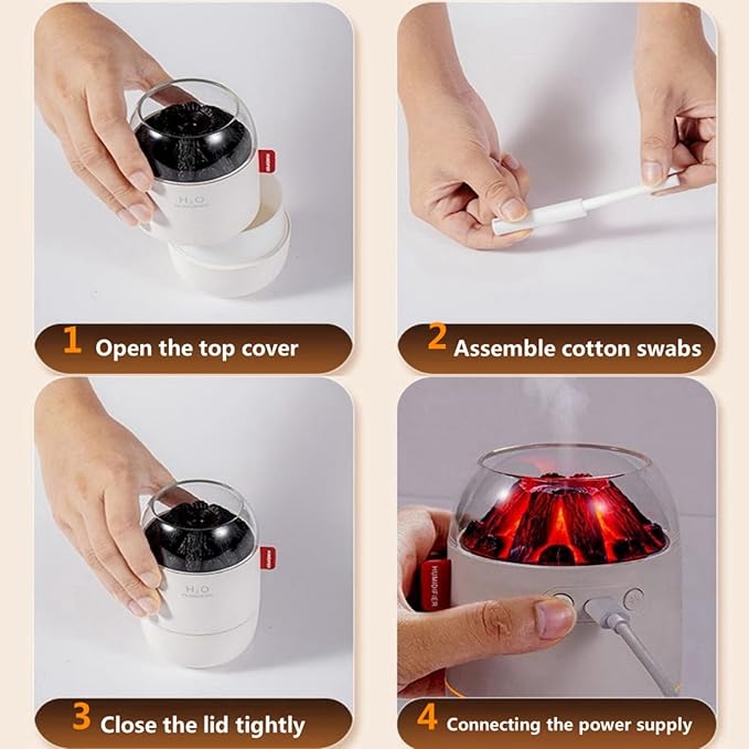 Portable Mini Humidifier, Small Cool Mist, Personal Desktop Humidifier for Baby Bedroom Travel Office Home,2 Mist Modes, Super Quiet (Pink) - Image 6