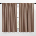 NICETOWN Blackout Curtain Panel for Living Room - (Cappuccino) 70 inches Wide by 63 inches Long, 2 Panels Set, Insulated Room Darkening Window Drapes by NICETOWN