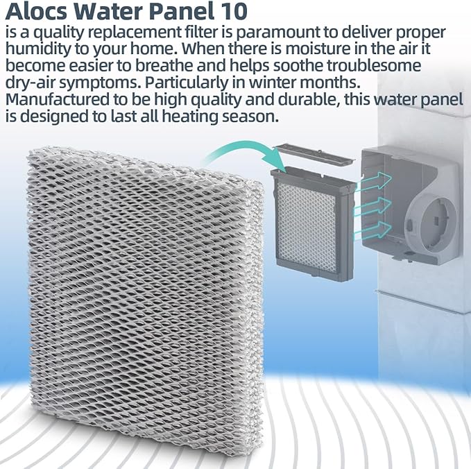 Water Panel 10 Humidifier Filter Pad Replacement for Aprilaire 110 220 500 500A 500M 550 550A 558; Furnace Water Filter; Honeywell HC22P HE100 HE100A HE150 HE150A Whole House Humidifiers (2 Pack) - Image 5