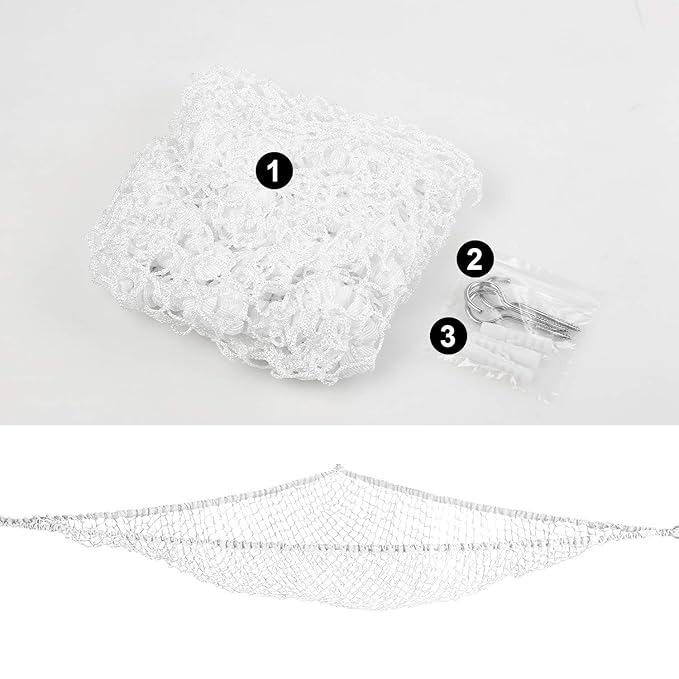 Toy Hammock, Stuffed Animals Hammock, Jumbo Toy Storage Net 83" Wall Sling Corner Extra Large Kids Children Mesh Toy Net Organizer (White, 83 Inch) - Image 4
