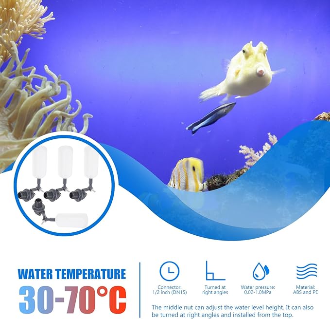 Mini Float Valve 7.08In Automatic Water Refill Valve with Adjustable Water Level for Humidifier Aquarium Ice Machine Small Tanks - Image 5