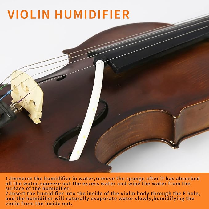 All-in-One Violin Care Cleaning & Maintenance Kit: Beeswax, Liquid Rosin, Rosin Remover, String Oil, Polish, Humidifier, String Brush, Cleaning Cloth & Case – Keep Your Instrument in Optimal Condition - Image 7