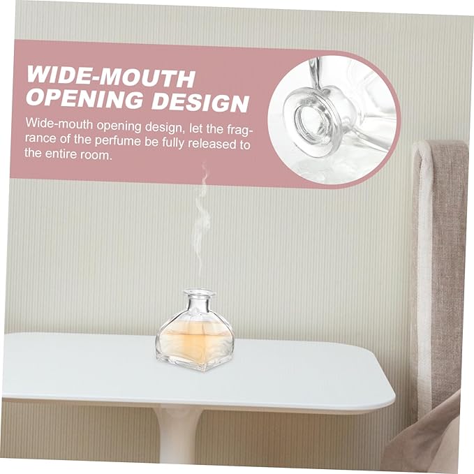 Veemoon Essential Oil Diffuser Bottles Set of 3 Fragrance Release Glass Jars for Home Office Party Wedding Spa Bathroom - Image 6