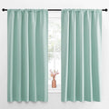 NICETOWN Blackout Curtains for Living Curtains, Aqua Blue, Set of 2, 52 by 63 Inch, Window Treatment Blackout Curtain Panels, Home Decor Thermal Insulated Solid Drapes for Bedroom by NICETOWN