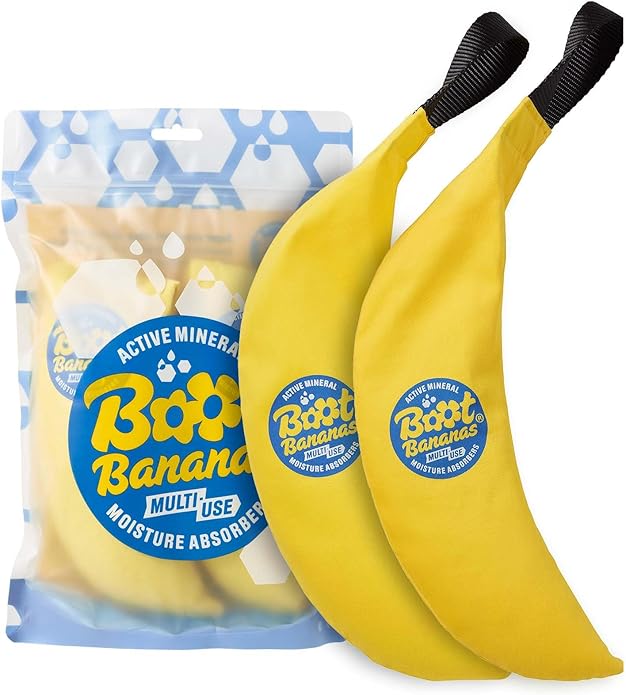 Boot Bananas Shoe Moisture Absorber | Long-Lasting, Reusable Sports Shoe Drying Inserts Without Heat or Electricity | Eco-Conscious | Drys Footwear in 4 to 6 Hours | 1 Pair by BootBananas