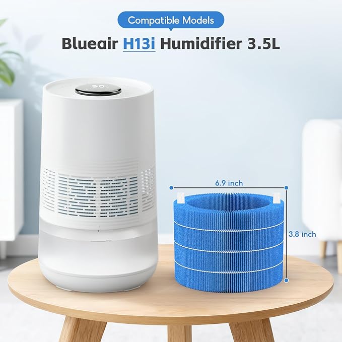 4-Pack H35i Humidifier Wick Filter, Compatible with Blueair Premium Smart Humidifier 3.5L for Large Room, Effectively Clean Large Particles and MineralsBLUEAIR Premium Smart Humidifier - Image 2