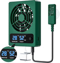 Reptile Temperature Control Fan for Terrariums, Quiet Cooling System for Enclosures and Tanks, Green by LURMMUE