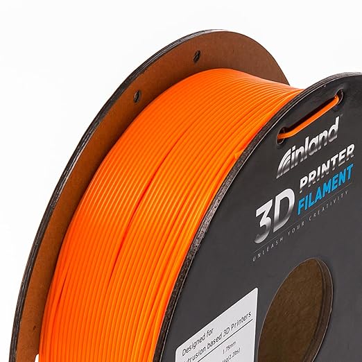 INLAND Micro Center PLA+ 3D Printing Filament 1.75mm - PLA Pro Dimensional Accuracy +/- 0.03 mm - 1kg Cardboard Spool (2.2 lbs) (1 Pack Orange, 1.75mm) - Image 5