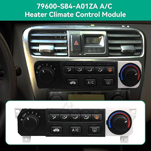 79600-S84-A01ZA Heater A/C Climate Control Module Compatible with Honda Accord 1998-2000, Compatible with Honda Odyssey 1998-2004,Heater Control Switch Module Panel, Replace for 79600S84A01ZA 599-268 - Image 7
