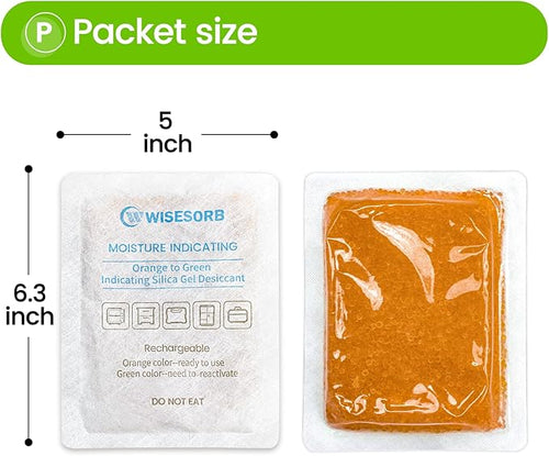 100 Packs 100 Gram Rechargeable Desiccant Packs, Moisture Absorbing Bag, Silica Gel Desiccant for Storage, Gun Safe Dehumidifier - Image 2