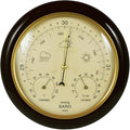 Ambient Weather WS-YG302A WS-YG302-Y Cherry Finish Traditional Barometer with Temperature and Humidity (Beige Dial) by AmbientWeather