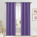 NICETOWN Curtain Blackout Drape Panel, Single Panel, 34 x 84 inch, Lilac Purple, 3 Pass Microfiber Noise Reducing Thermal Insulated Window Drapery with Grommet by NICETOWN