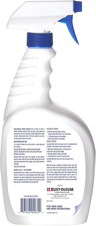 Concrobium Mold Control, 32 oz Spray – Eliminates & Prevents Mold – EPA-Registered, Bleach-Free, Odorless, VOC-Free - Image 7