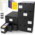 Trading Card Storage Box, Includes 18-600 CT Boxes & 60 Card Dividers, Trading Card Organizer for Collectible Card Games, for TCG, YGO, MTG, PTCG, Baseball Cards, with Labels & Tapes by QLOUNI