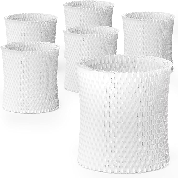 Leemone 6-Pack Bedside Humidifier Filter Replacement Compatible with Canopy Bedside & Nursery Humidifiers, Made with Wood Pulp & Paper Filter, Humidifier Wicking Filter Lasts Up to 6 Weeks by Leemone