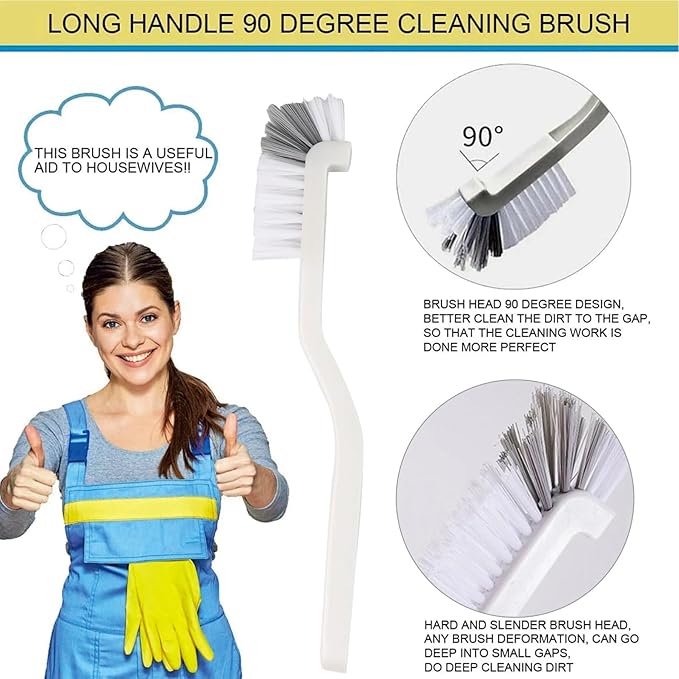 18 Pieces Crevice Cleaning Brush, Corner Brush, Screen Cleaner Brush, Cleaning Tools for Housekeeping, Garbage Disposal Cleaner Brush, Window Track Cleaning Tools, Kitchen (18pcs) - Image 6